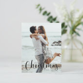 Budget Holiday-fotokaart | Moderne kerst (Staand voorkant)
