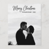 Budget Holiday-fotokaart | Moderne kerst Flyer (Voorkant)