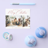 Budget Holiday-fotokaart | Moderne kerst Flyer (Enkel)