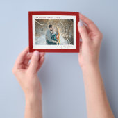 Budget Holiday-fotokaart | Moderne kerst Flyer (Hand)