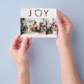 Budget Holiday-fotokaart | Moderne kerst Flyer (Hand)