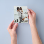 Budget Holiday-fotokaart | Moderne kerst Flyer (Hand)