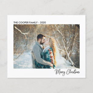 Budget Holiday-fotokaart Moderne kerst Flyer