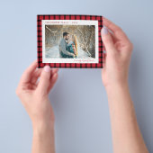 Budget Holiday-fotokaart | Moderne kerst Flyer (Hand)
