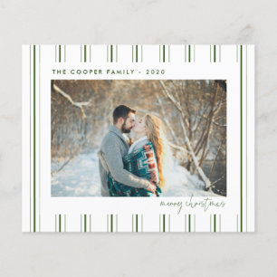 Budget Holiday-fotokaart   Moderne kerst Flyer