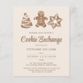 Budget Holiday Kerstkoekjesuitwisseling Uitnodigen (Voorkant)