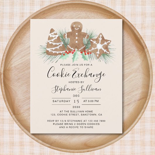 Budget Holiday Kerstkoekjesuitwisseling Uitnodigen