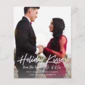 Budget Holiday Kiss Future Mr & Mrs Foto Engaged Flyer (Voorkant)