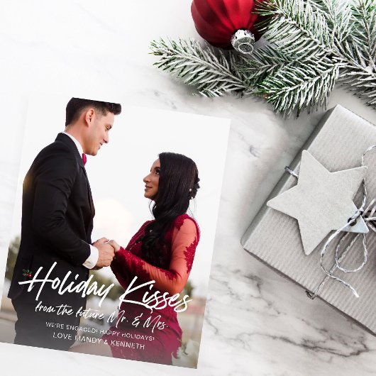 Budget Holiday Kiss Future Mr & Mrs Foto Engaged Flyer