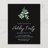 Budget Holiday Party uitnodiging (Voorkant)