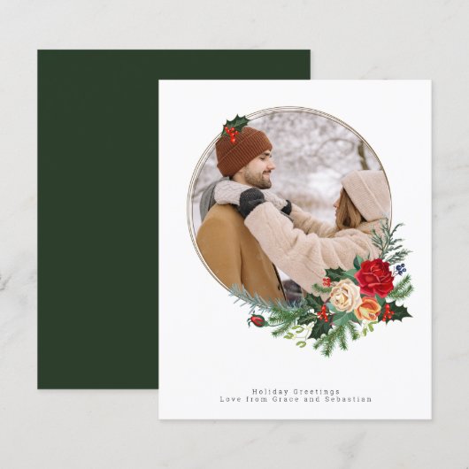 BUDGET Holiday Winter Botanische Foto aangepast (Voorkant / Achterkant)