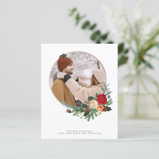 BUDGET Holiday Winter Botanische Foto aangepast (Staand voorkant)