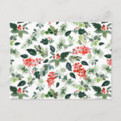 Budget Holly Berry Kerstboom Vakantie Kaart (Achterkant)
