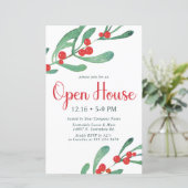 Budget Holly Company Open House Party Uitnodiging (Staand voorkant)