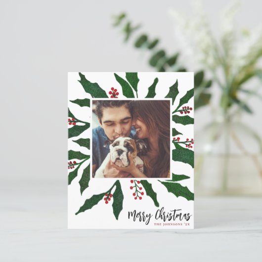 Budget Holly & Merry Kerstfeestdag Foto (Staand voorkant)