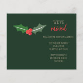 Budget Holly New Home voor Feestdagen Foto Card (Achterkant)