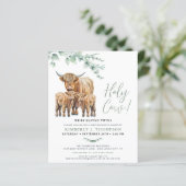 Budget Holy Koe Twin Highland Calf Baby shower (Staand voorkant)