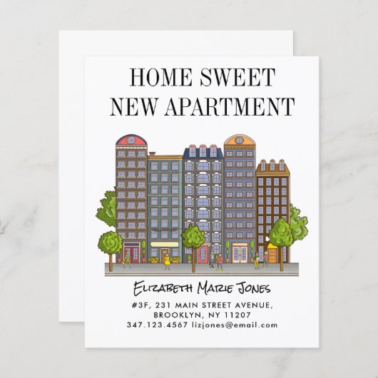 Budget Home Sweet New City Afee Moved Moving (Voorkant / Achterkant)