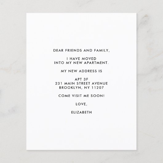 Budget Home Sweet New City Afee Moved Moving (Achterkant)