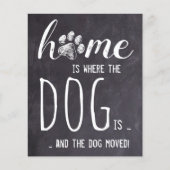 Budget Home waarbij Dog bezig is met het verplaats (Voorkant)