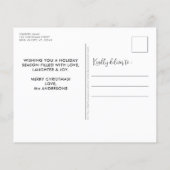 Budget Hondenliefhebber Cute Puppy Fireplace Kerst (Achterkant)