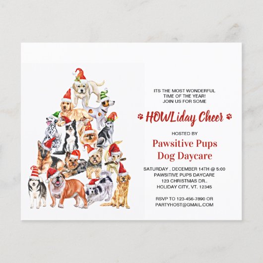 Budget Hondenliefhebber - Eerste Kerstmis Bedrijfs (Voorkant)