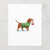 Budget Hondentrui Kerstvakantie uitnodiging Flyer (Achterkant)