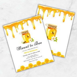 Budget Honey Meant to Bee Vrijgezellenfeest Invite