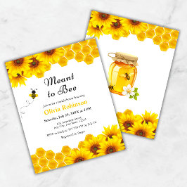 Budget Honey Meant to Bee Vrijgezellenfeest Invite