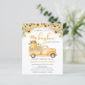 Budget Honeybee Baby Douche Uitnodigingen (Staand voorkant)