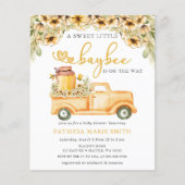 Budget Honeybee Baby Douche Uitnodigingen (Voorkant)