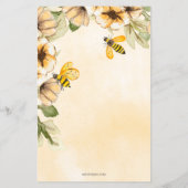 Budget Honing is onderweg Honing Bee Baby shower (Achterkant)