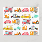 Budget Honk Piep Vroom Vervoer Kind Verjaardag (Achterkant)