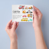 Budget Honk Piep Vroom Vervoer Kind Verjaardag Flyer (Hand)