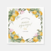 Budget Hoofd Squeeze Citroen Krans Bruidsdouche Servet (Voorkant)