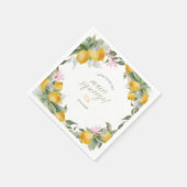 Budget Hoofd Squeeze Citroen Krans Bruidsdouche Servet (Hoek)