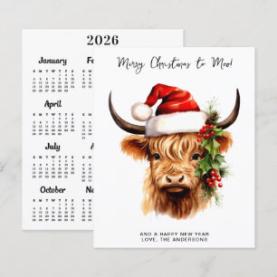 Budget Hooglandrund 2027 Kalender Prettig Kerstfee