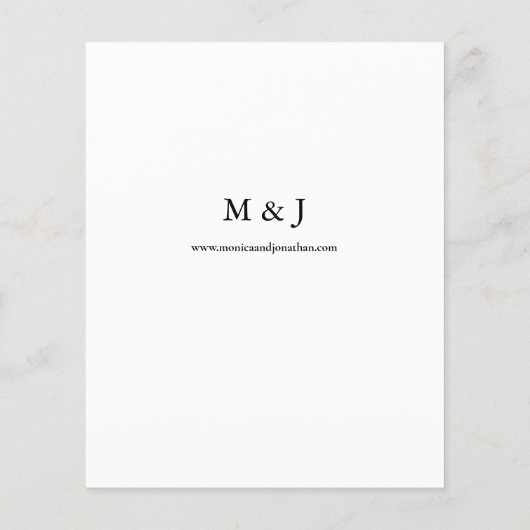 Budget Horizontal Photo Wedding (Achterkant)