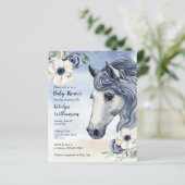 Budget Horse ranch waterverf baby shower (Staand voorkant)
