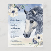Budget Horse ranch waterverf baby shower (Voorkant)
