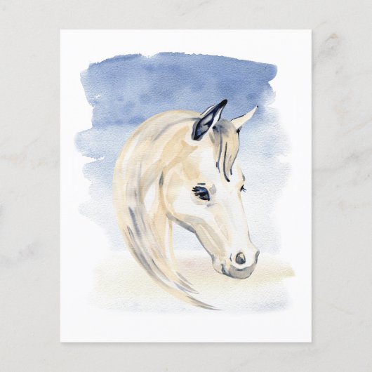 Budget Horse ranch waterverf baby shower (Achterkant)