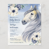 Budget Horse ranch waterverf baby shower (Voorkant)