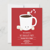 Budget Hot Chocolate-kerstfeestelijke uitnodiging (Voorkant)