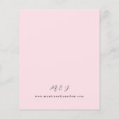 Budget Hot Pink & Navy Blue Bloemenbruiloft 3 Roze (Achterkant)