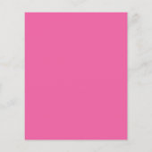 Budget Hot Roze Minimalistisch Script Bruiloft uit (Achterkant)