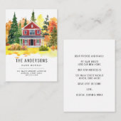 Budget House Forest Bossen We hebben Herfst Moving Notitiekaartje (Voorkant / Achterkant)