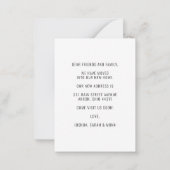 Budget House Forest Bossen We hebben Herfst Moving Notitiekaartje (Achterkant)