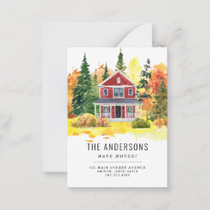 Budget House Forest Bossen We hebben Herfst Moving Notitiekaartje