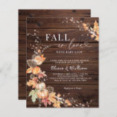 BUDGET Hout Herfst Pompoen Herfst in Liefde Baby s (Voorkant / Achterkant)