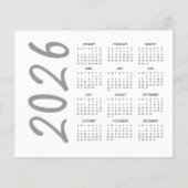 Budget Huisdier Foto Gelukkig Nieuwjaar 2026 Kalen (Achterkant)